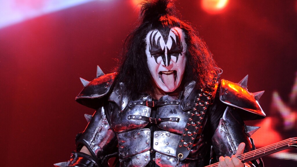Kiss , Gene Simmons during the concert